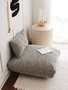 Atelier Del Sofa Zikzak Grey Cojín 70x27x70 cm en Tela TEDDY Color Gris